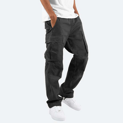 Heren Cargo Broek – Relaxed Fit – Volledige Lengte – Ademende Stof – Utility Zakken