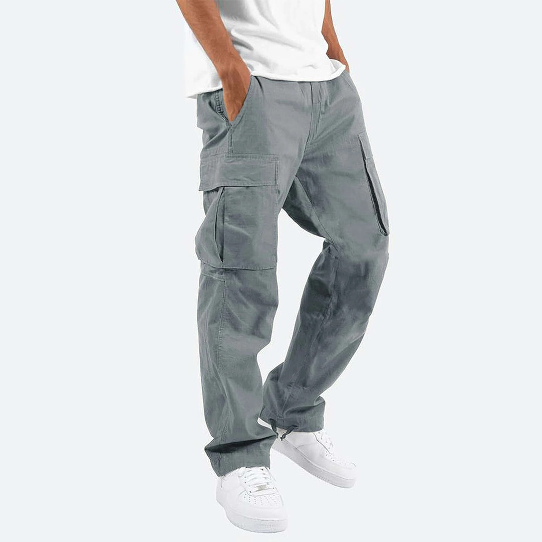 Heren Cargo Broek – Relaxed Fit – Volledige Lengte – Ademende Stof – Utility Zakken