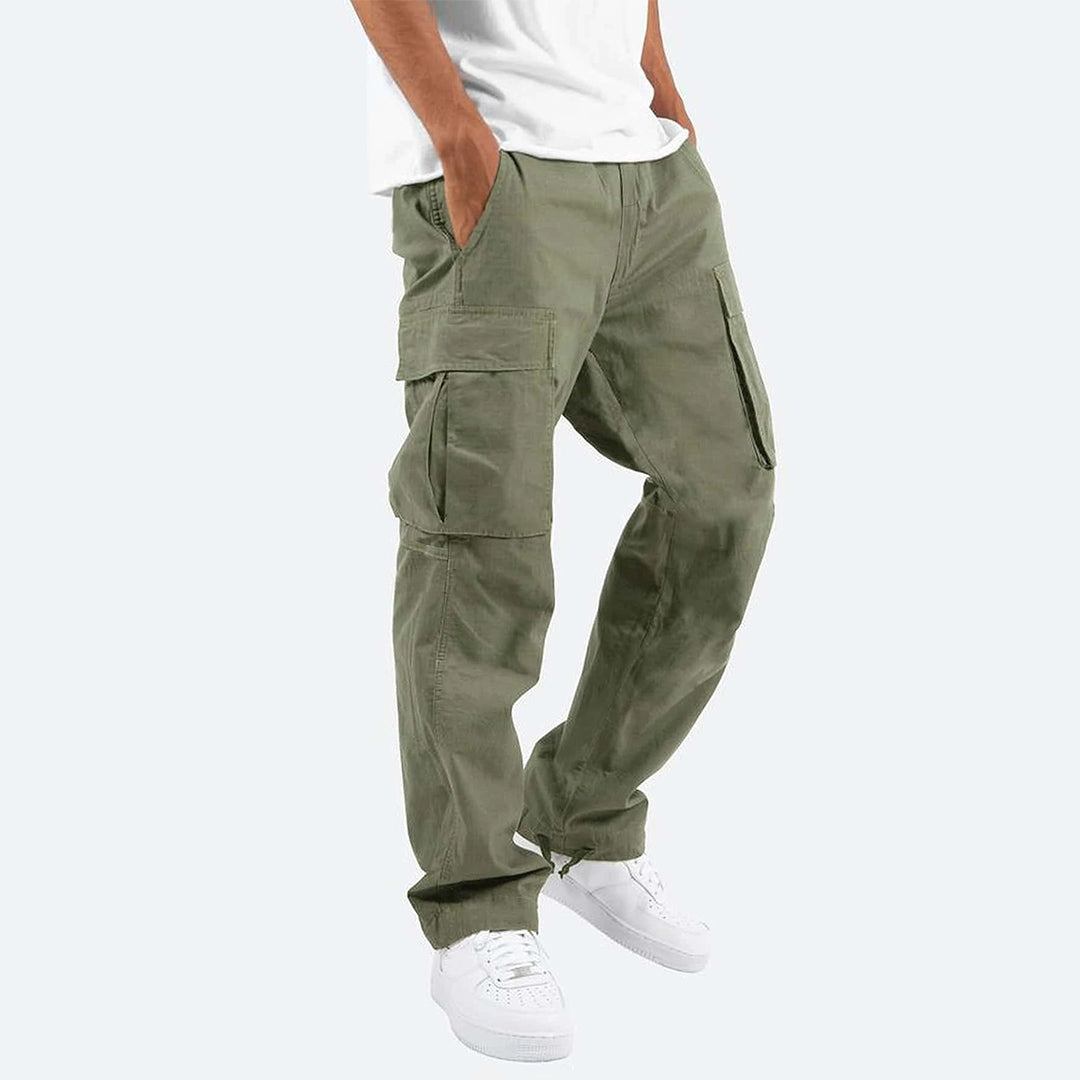Heren Cargo Broek – Relaxed Fit – Volledige Lengte – Ademende Stof – Utility Zakken