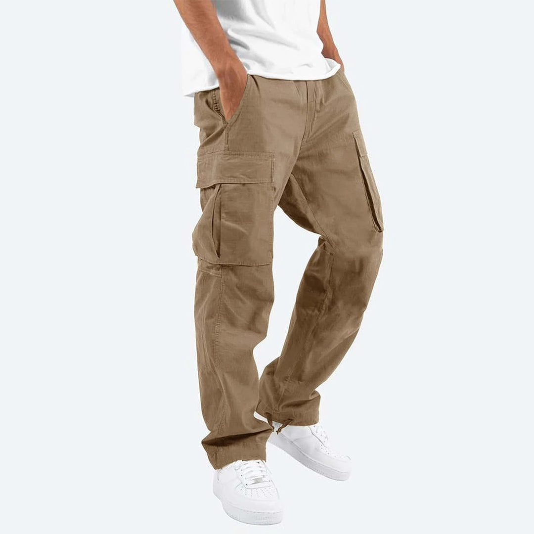 Heren Cargo Broek – Relaxed Fit – Volledige Lengte – Ademende Stof – Utility Zakken