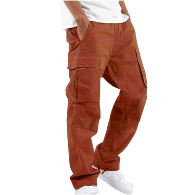 Heren Cargo Broek – Relaxed Fit – Volledige Lengte – Ademende Stof – Utility Zakken