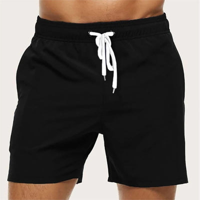 Heren zwemshort – Relaxed fit – Sneldrogende stof – Elastische taille met koord