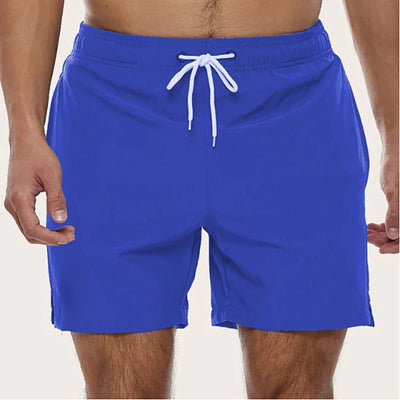 Heren zwemshort – Relaxed fit – Sneldrogende stof – Elastische taille met koord