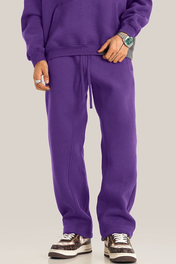 Heren Sweatpants – Relaxed Fit – Zachte Fleece – Verstelbare Taille – Met Zakken