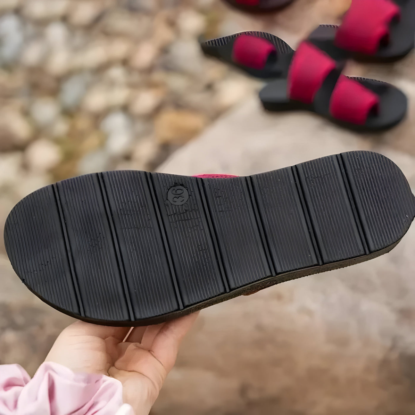 Dames Sandalen – Open Teen – Ademend Mesh – Verstelbare Bandjes – Comfort Voetbed