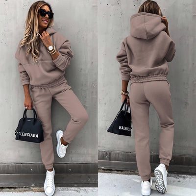 Dames Trainingspak Set – Relaxte Pasvorm – Zachte Fleece – Ademend en Comfortabel