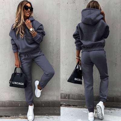 Dames Trainingspak Set – Relaxte Pasvorm – Zachte Fleece – Ademend en Comfortabel