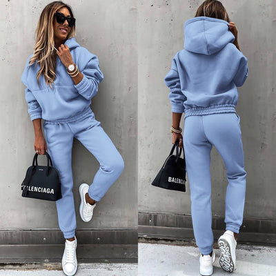 Dames Trainingspak Set – Relaxte Pasvorm – Zachte Fleece – Ademend en Comfortabel