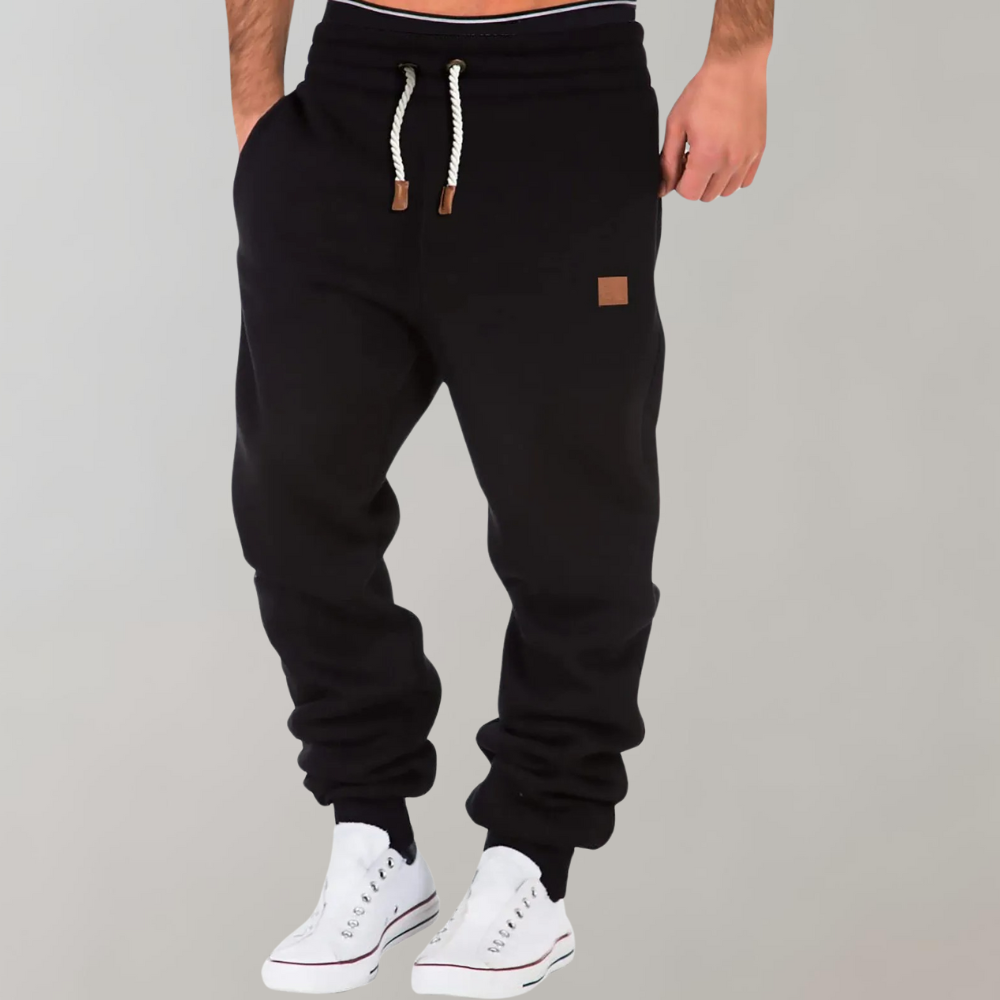 Heren Joggingbroek – Relaxed Fit – Ademende Stof – Elastische Taille – Cuffed Enkel