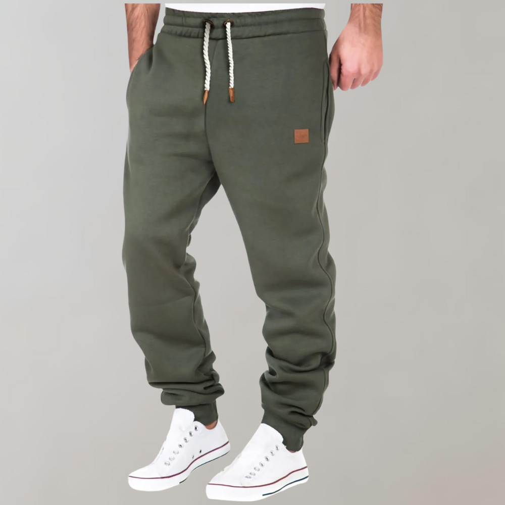 Heren Joggingbroek – Relaxed Fit – Ademende Stof – Elastische Taille – Cuffed Enkel