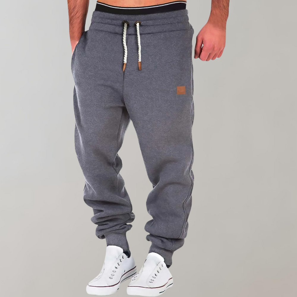 Heren Joggingbroek – Relaxed Fit – Ademende Stof – Elastische Taille – Cuffed Enkel