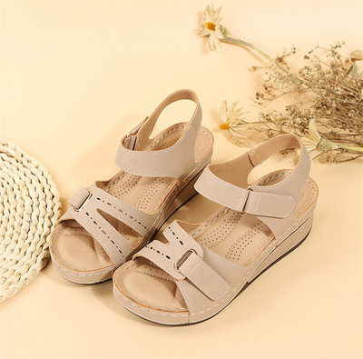 Dames sandalen – Sleek ontwerp – Wedge hiel – Verstelbare gespen – Antislip zool