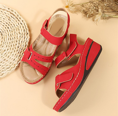 Dames sandalen – Sleek ontwerp – Wedge hiel – Verstelbare gespen – Antislip zool