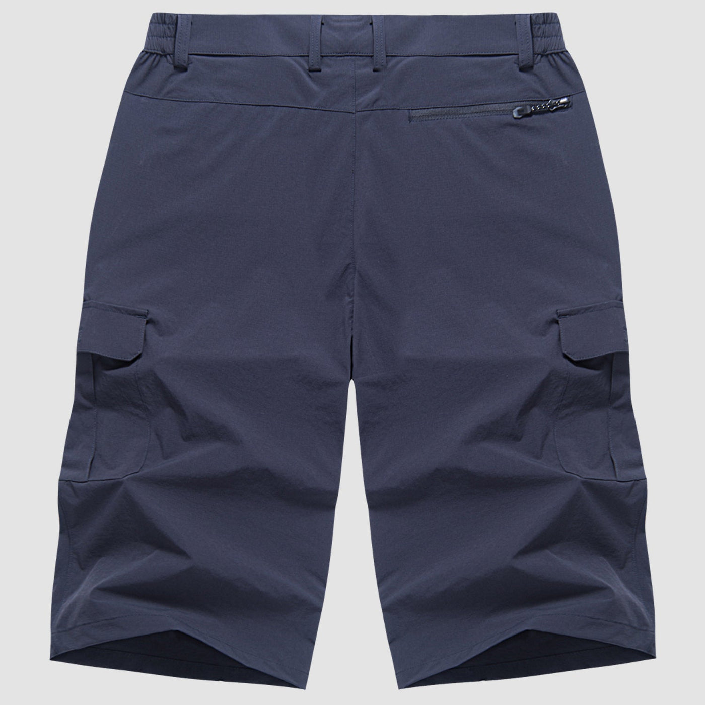 Heren Cargo Shorts – Rechte Pasvorm – Ademend Materiaal – Knie Lengte – Met Rits en Opbergzakken