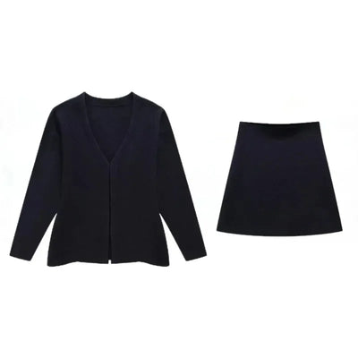 Dames Blazer en Rok Set – Getailleerd – Mini Lengte – Luxe Stof – Modern Silhouet