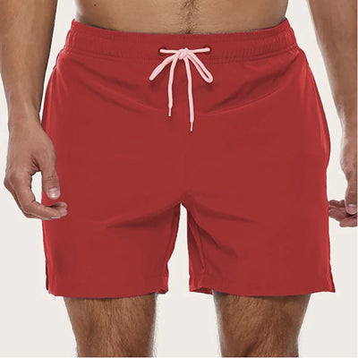 Heren zwemshort – Relaxed fit – Sneldrogende stof – Elastische taille met koord