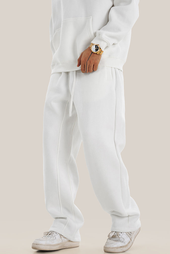 Heren Sweatpants – Relaxed Fit – Zachte Fleece – Verstelbare Taille – Met Zakken