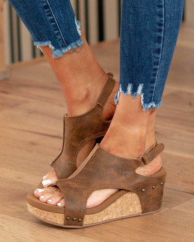 Dames sandalen – Ergonomische pasvorm – Kurken zool – Open teen – Strappy design