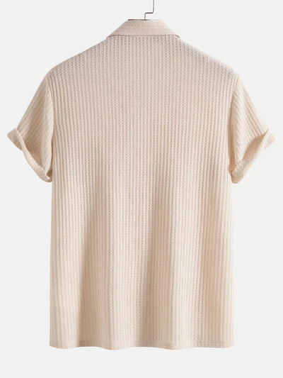 Heren Poloshirt – Regular Fit – Zachte Textuur – Korte Mouwen – Ademend Breisel